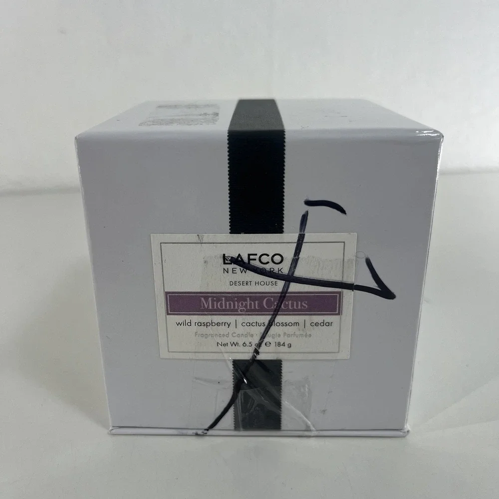 Lafco New York Midnight Cactus Soy Candle - Rasp Cactus Blossum Cedar 6.5 oz